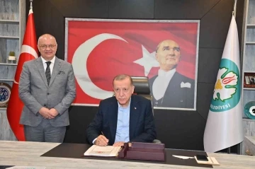 Başkan Ergün, Cumhurbaşkanı Erdoğan’ı ağırladı
