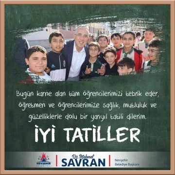 Başkan Savran: “Tatili iyi değerlendirin”
