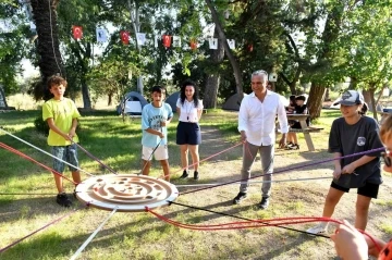 Başkan Uysal kampa katıldı
