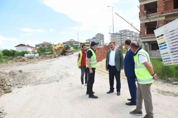 Başkan Vidinlioğlu, altyapı çalışmalarını inceledi
