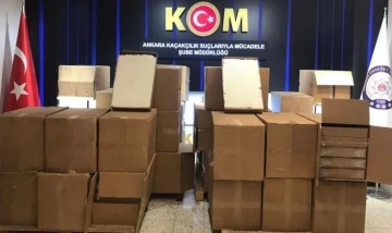 Başkentte 51 bin 300 paket bandrolsüz sigara yakalandı
