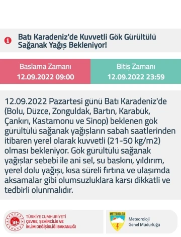 Batı Karadeniz haftaya yağışlı başlayacak
