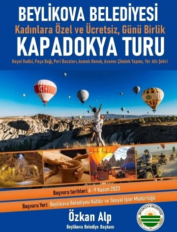 Beylikova Belediyesi Kapadokya gezileri düzenleyecek
