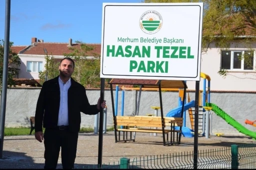 Beylikova’da vefa örneği, ’Hasan Tezel Parkı’ açıldı
