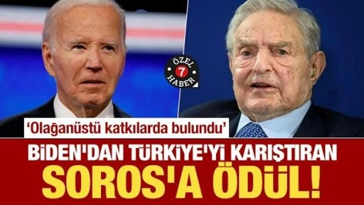 Biden'dan Türkiye'yi karıştıran Soros'a ödül!