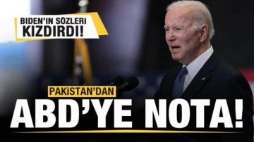 Biden'in sözleri kızdırdı! Pakistan'dan ABD'ye nota!