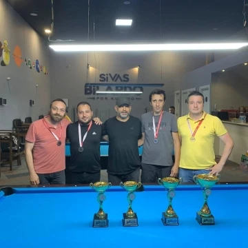 Bilardo 9 top il birinciliği sona erdi
