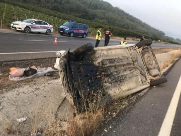 Bilecik’te takla atan araçta bulunan 4 kişi yaralandı
