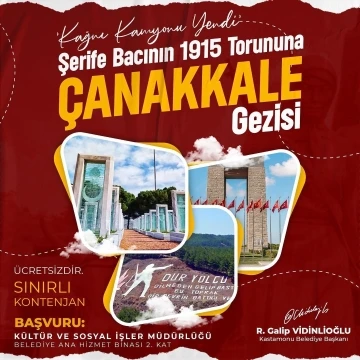 Bin 915 Kastamonulu, Çanakkale’yi gezecek
