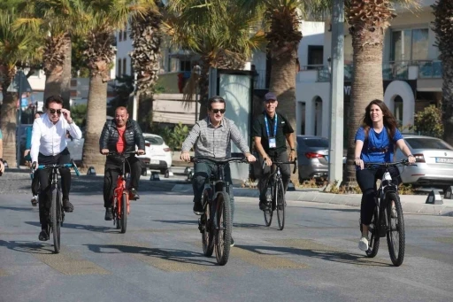 Bisiklet tutkunları, Çeşme’de pedal basacak
