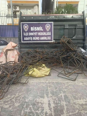 Bismil’de demir hırsızları yakalandı

