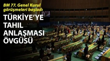 BM 77. Genel Kurul görüşmeleri başladı! Türkiye'ye tahıl anlaşması övgüsü