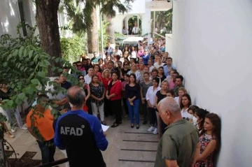 Bodrum Belediyesi’nde deprem tatbikatı
