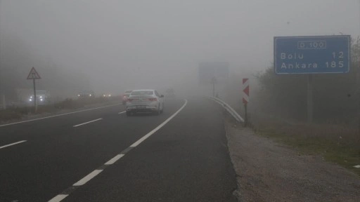 Bolu Dağı'nda yoğun sis! Görüş mesafesi düştü