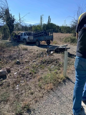 Burdur’da otomobil ile çarpışan motosikletli çocuk yaralandı
