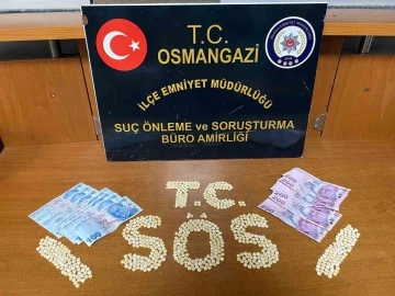 Bursa’da takibe alınan şüpheliden 750 adet sentetik hap ele geçirildi
