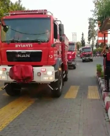 Büyükşehir ekipleri sirenler eşliğinde Marmaris’e yola çıktı
