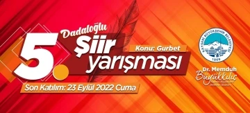 Büyükşehir’in 5’inci Şiir Yarışması “Dadaloğlu” temalı yapılacak
