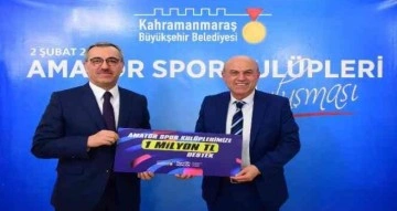 Büyükşehirden amatör spor kulüplerine 1 milyon lira destek