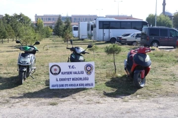 Çalınan motosikletler bulundu
