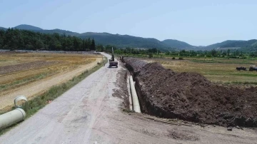 Çanakkale-Biga Taşoluk Sulamasında çalışmalar devam ediyor
