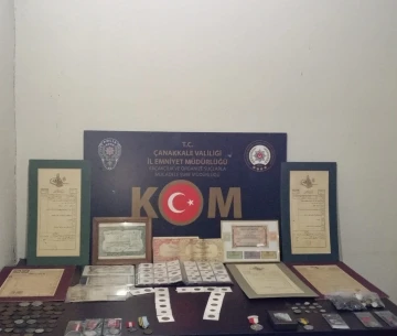 Çanakkale’de çok sayıda tarihi eser ele geçirildi
