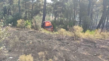 Çanakkale’de kaza sonrası çıkan yangın kontrol altında
