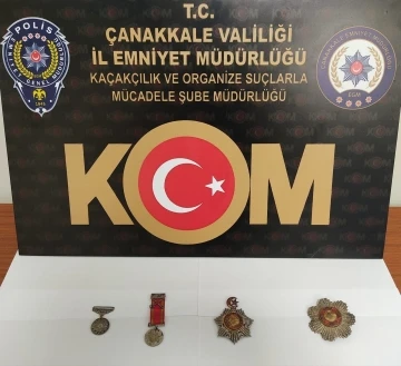 Çanakkale’de tarihi eser operasyonu
