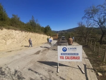 Canik’te yol çalışmaları sürüyor
