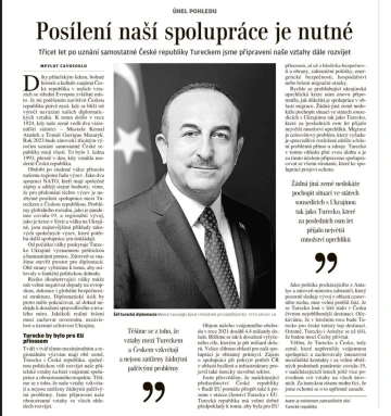 Çavuşoğlu Çek basınına yazdı: “Uygulanabilir herhangi bir çözüm, Ukrayna’nın egemenliğini ve toprak bütünlüğünü korumalı”
