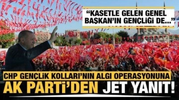 CHP Gençlik Kolları'nın algı operasyonu elinde patladı! AK Parti'den jet yanıt