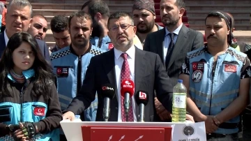 CHP Genel Başkan Yardımcısı Ağbaba: &quot;Herkes bilsin ki bu kuryeler sadece paket değil, iki teker üzerinde can taşıyorlar”
