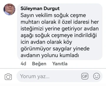 CHP’li Kasap’ın köy yolu eleştirisine muhtar yanıt verdi
