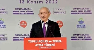 CHP lideri Kılıçdaroğlu, Sarıyer’de toplu açılış törenine katıldı