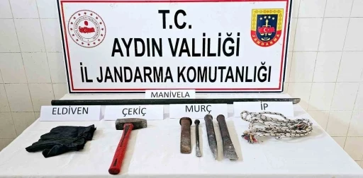 Çine’de kaçak kazıya suçüstü
