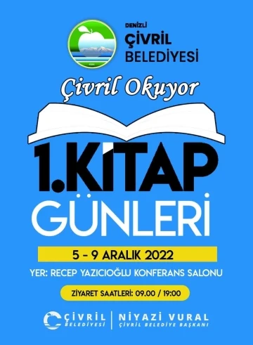 Çivril’de 1. Kitap Günleri başlıyor
