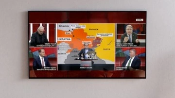 CNN Türk canlı yayınında stüdyoya kedi girdi: "Donbass da kürsüye çıktı"