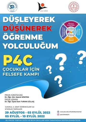 Çocuklar için felsefe kampı başladı
