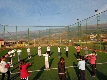 Çocuklar için spor etkinlikleri düzenlendi
