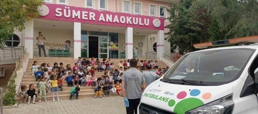 Çocuklar patibulans ile tanıştı
