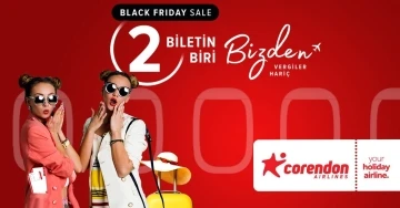 Corendon Airlines’te süper indirim haftası,&quot; 2 biletin, 1’i bizden”
