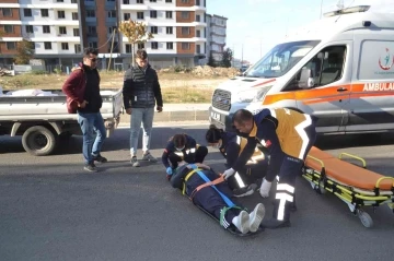 Çorlu’da kamyonetin çarptığı yaya yaralandı
