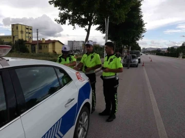 Çorum’da dronlu trafik denetimi
