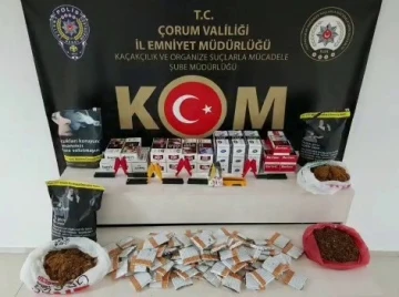 Çorum polisinden 3 ilde kaçak sigara operasyonu
