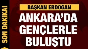 Cumhurbaşkanı Erdoğan Ankara'daki millet kütüphanesinde gençlerle buluştu!