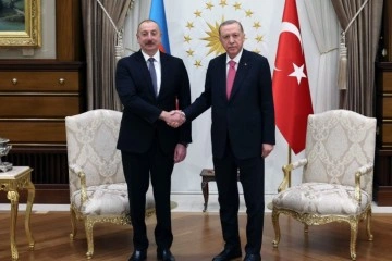 Cumhurbaşkanı Erdoğan, Azerbaycan Cumhurbaşkanı Aliyev ile bir araya geldi