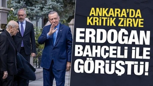 Cumhurbaşkanı Erdoğan, Bahçeli ile görüştü