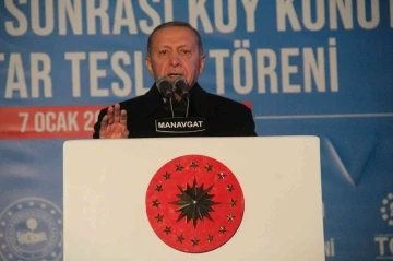Cumhurbaşkanı Erdoğan’dan Manavgat’ta yapılan konutların hak sahiplerine müjde
