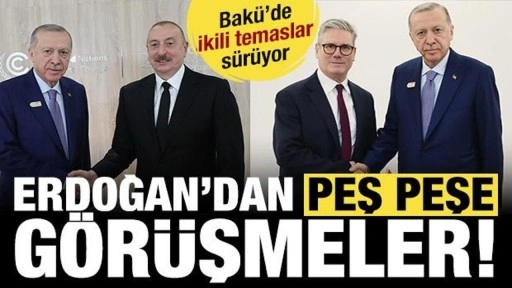 Cumhurbaşkanı Erdoğan'dan peş peşe görüşmeler