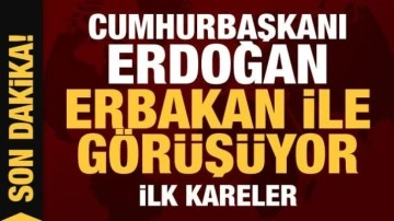 Cumhurbaşkanı Erdoğan, Fatih Erbakan ile görüştü! İlk görüntüler